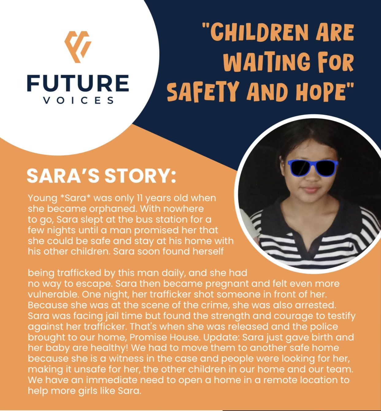 Sara's story: children are waiting for safety and hope