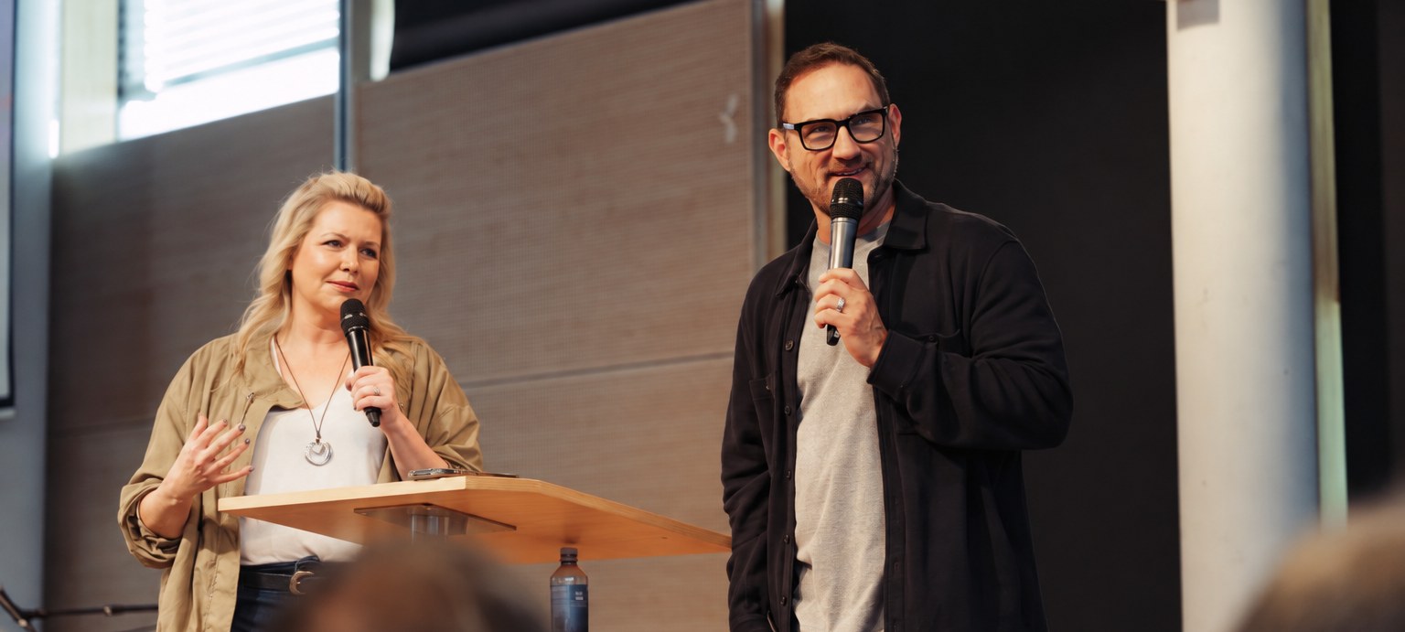 Bob and Erica Hazlett teaching together